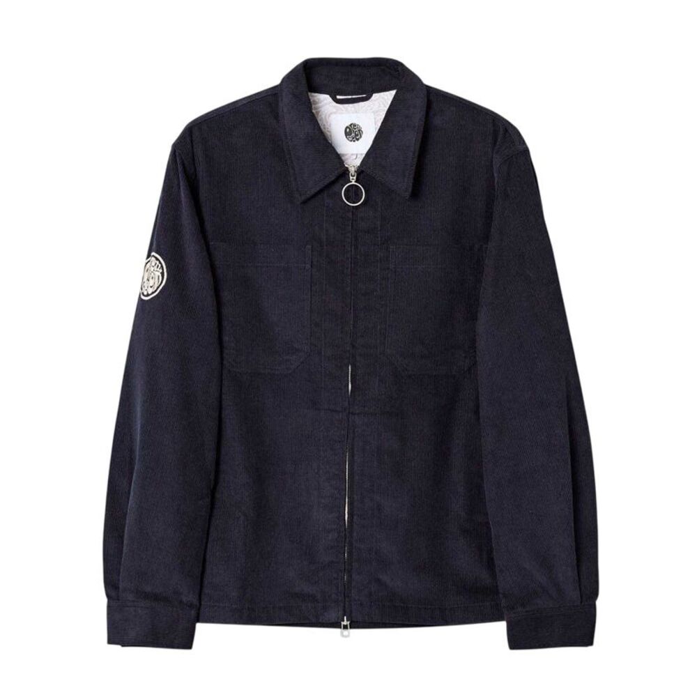 Pretty Green Mens Corduroy Overshirt / Navy